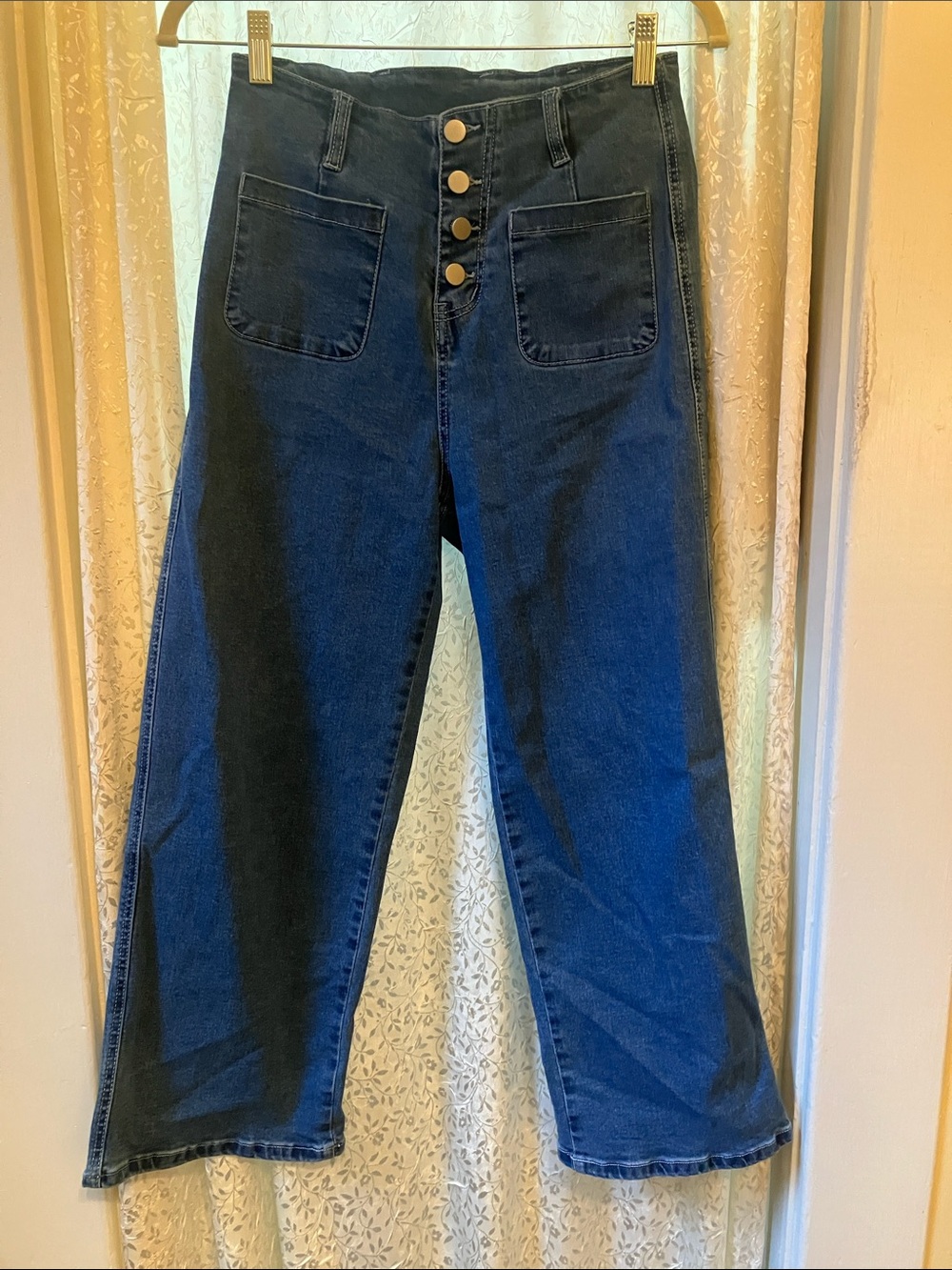 cropped sailor jean size 6